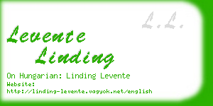 levente linding business card